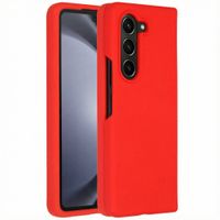 Accezz Coque Liquid Silicone Samsung Galaxy Z Fold 5 - Rouge