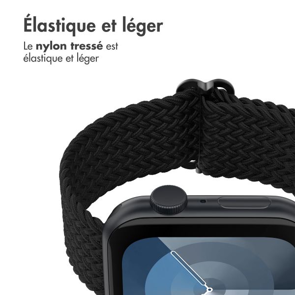 imoshion Bracelet nylon tissé Apple Watch | 38/40/41/42 mm - Noir
