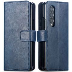 imoshion Étui de télephone portefeuille de luxe Samsung Galaxy Z Fold 4 - Bleu foncé