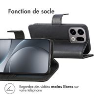 imoshion Étui de télephone portefeuille de luxe Oppo Find X9 - Noir