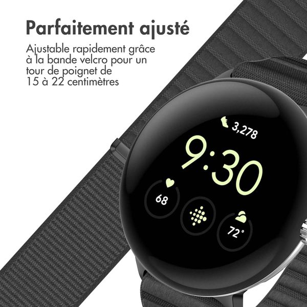 imoshion Bracelet en nylon Google Pixel Watch 3 / 4 (45 mm) - Noir