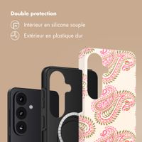 Selencia Coque arrière Vivid avec MagSafe Samsung Galaxy S26 - Paisley Blush