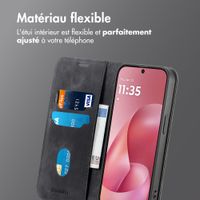 imoshion Étui de téléphone portefeuille Slim Motorola Moto G57 Power - Noir