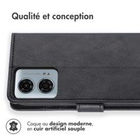 imoshion Étui de télephone portefeuille de luxe Motorola Moto G24 Power - Noir