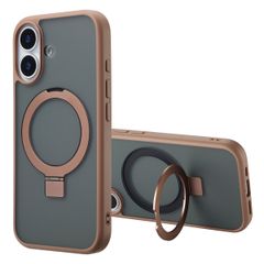 Accezz Coque Ring Stand avec MagSafe Apple iPhone 17 - Marron