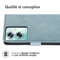 imoshion Étui de télephone portefeuille de luxe OnePlus Nord N30 SE - Bleu clair