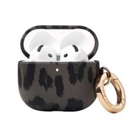 Selencia Coque Sabi motif panthère  Apple Airpods 4 - Midnight Black