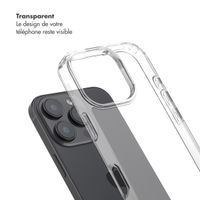 Selencia Coque arrière avec crochets amovibles Apple iPhone 16 Pro - Transparent