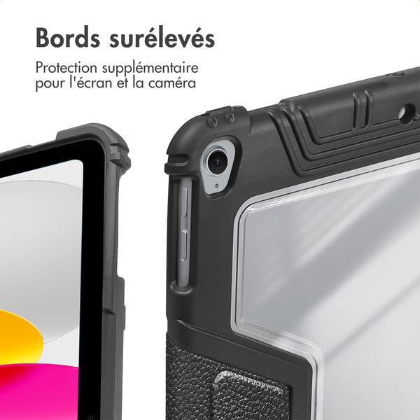 Accezz Coque tablette Rugged Trifold Apple iPad 11 (2025) 11 pouces A16 / iPad 10 (2022) 10.9 pouces - Noir