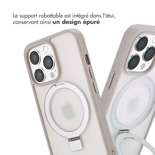 Accezz Coque Ring Stand avec MagSafe Apple iPhone 13 Pro - Gris