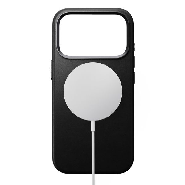 Nomad Coque arrière Traditional Leather avec MagSafe Apple iPhone 17 Pro Max - Noir
