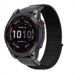 imoshion Bracelet QuickFit® en nylon  - Connexion Garmin 20 mm - Taille L/XL - Noir