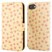 imoshion Étui de télephone portefeuille Design Apple iPhone SE (2022 / 2020) / 8 / 7 / 6(s) - Sunny Yellow Petite Flowers