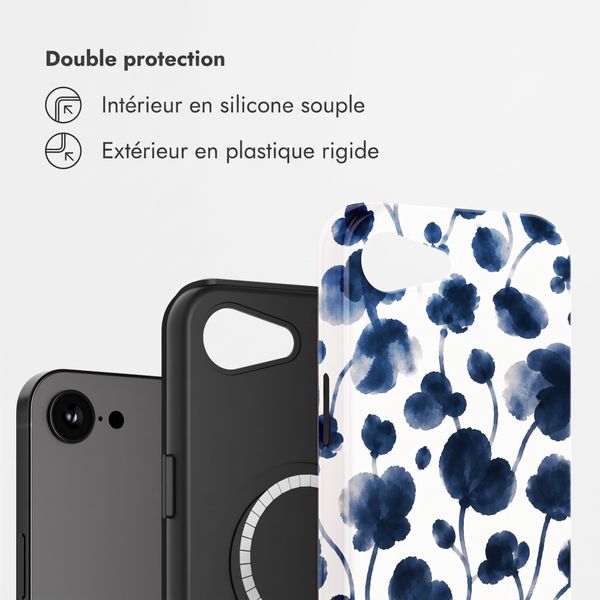 Selencia Coque arrière Vivid avec MagSafe Apple iPhone 17e / 16e - Midnight Blossom