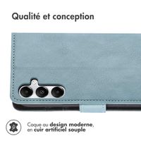 imoshion Étui de télephone portefeuille de luxe Samsung Galaxy A35 - Bleu clair