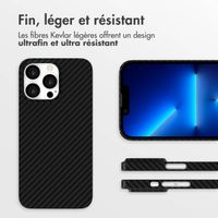 Accezz Coque Kevlar® MagSafe Apple iPhone 13 Pro - Noir