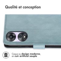 imoshion Étui de télephone portefeuille de luxe Oppo A78 (4G) - Bleu clair