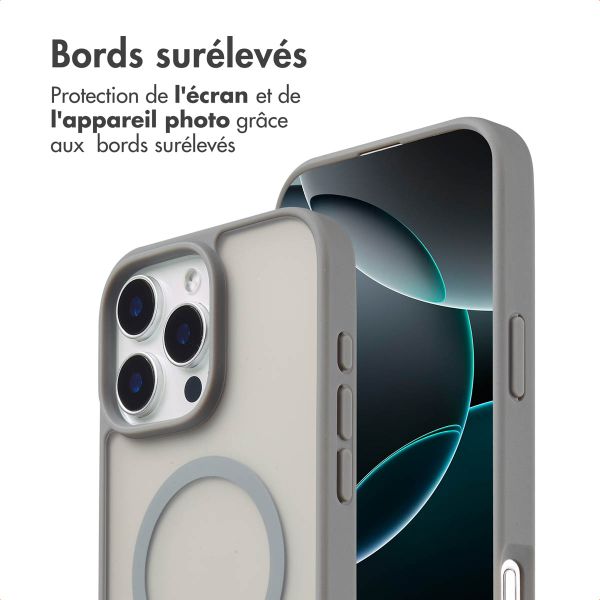 imoshion Coque Color Guard avec MagSafe Apple iPhone 16 Pro - Gris