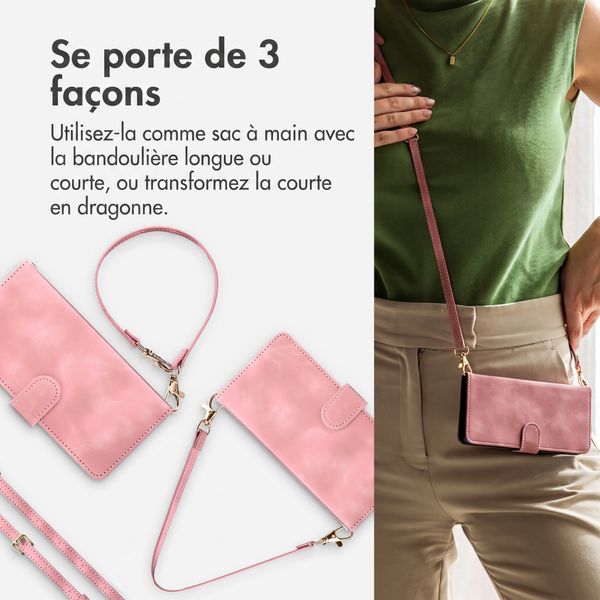imoshion Etui de télephone portefeuille avec cordon Samsung Galaxy S26 FE - Rose