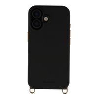 Selencia Coque arrière Rivièra avec MagSafe avec crochets amovibles Apple iPhone 16 - Velvet Black