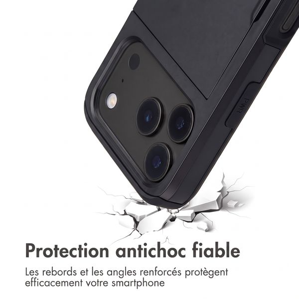 imoshion Coque arrière avec porte-cartes Apple iPhone 18 Pro Max / 17 Pro Max - Noir