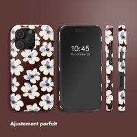 Selencia Coque arrière Vivid avec MagSafe Apple iPhone 16 Pro - Choco Flower Pop