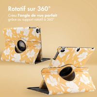 imoshion Coque tablette Design rotatif à 360° Apple iPad 6 (2018) 9.7 pouces / iPad 5 (2017) 9.7 pouces - Yellow Flowers