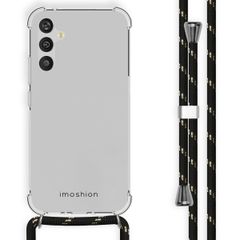 imoshion Coque arrière transparente avec cordon Samsung Galaxy A34 (5G) - Noir & Doré