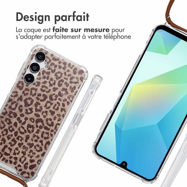 imoshion Coque Design avec cordon Samsung Galaxy A16 - Leopard Mood
