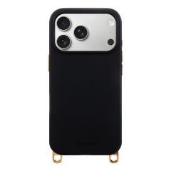 Selencia Coque arrière Rivièra avec MagSafe avec crochets amovibles Apple iPhone 17 Pro Max - Velvet Black