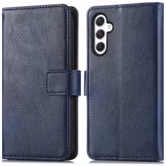 imoshion Étui de télephone portefeuille de luxe Samsung Galaxy A25 (5G) - Bleu foncé
