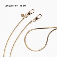 Selencia Sleek Chain (cordon court 115 cm) - Gold