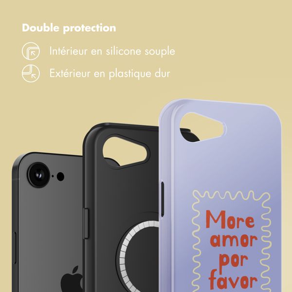 Selencia Coque arrière Vivid avec MagSafe Apple iPhone 17e / 16e - More Amor