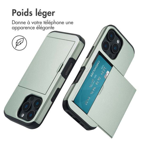 imoshion Coque arrière avec porte-cartes Apple iPhone 16 Pro - Vert