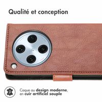 imoshion Étui de télephone portefeuille de luxe Oppo Find X8 Pro - Marron