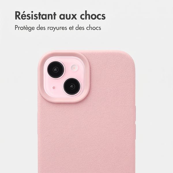 imoshion Coque arrière Texture Apple iPhone 15 - Rose