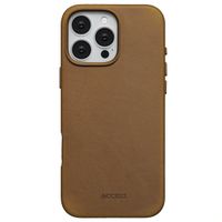 Accezz Coque MagSafe en cuir vintage Apple iPhone 16 Pro Max - Tabacco Cognac