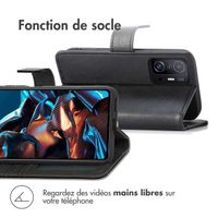 imoshion Étui de télephone portefeuille de luxe Xiaomi Poco X5 Pro 5G - Noir