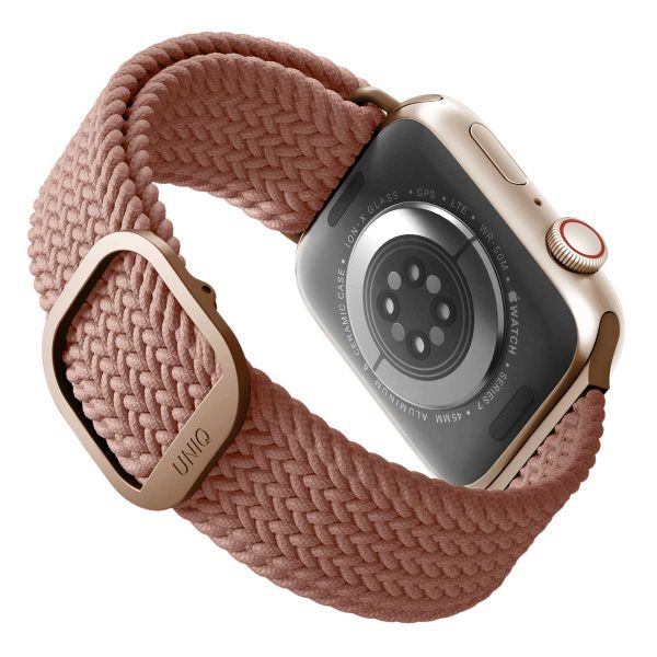 Uniq Bracelet tressé Aspen Apple Watch | 38/40/41/42 mm - Grapefruit Pink