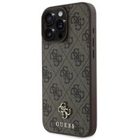 Guess Coque 4G Metal Logo MagSafe Apple iPhone 16 Pro - Marron