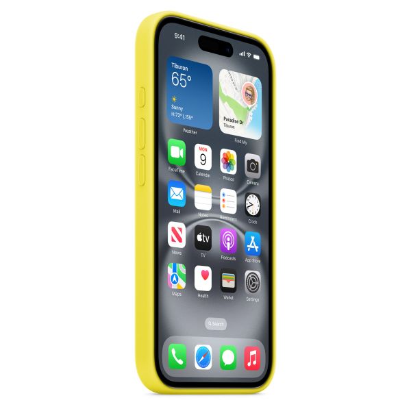 Apple Coque en silicone MagSafe Apple iPhone 16 Plus - Star Fruit