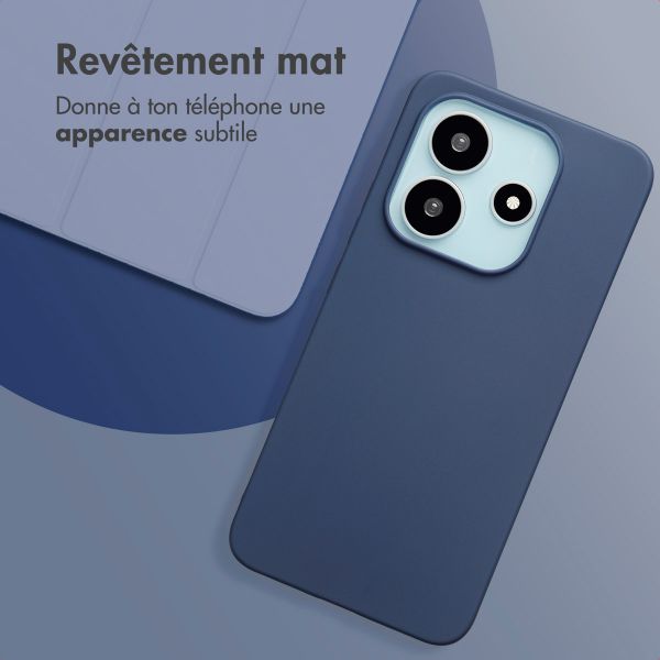 imoshion Coque Couleur Xiaomi Redmi Note 14 (4G) - Bleu foncé