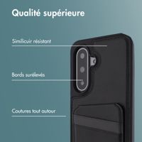imoshion Coque arrière avec porte-cartes et support Samsung Galaxy A17 (5G) / (4G) - Noir