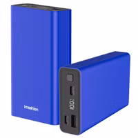 imoshion Ultra Series Aluminium Batterie externe 20.000 mAh - Charge rapide jusqu'à 33 watts - Cobalt Blue