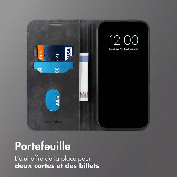 imoshion Étui de téléphone portefeuille Slim Oppo A6 (5G) - Noir