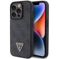 Guess Coque 4G Logo Triangle Strass Apple iPhone 15 Pro - Noir