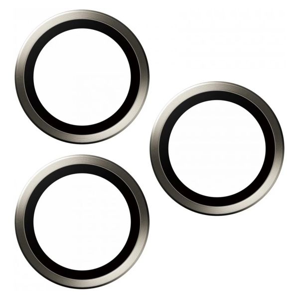 PanzerGlass Protection Caméra Hoops Optic Rings Apple iPhone 15 Pro / 15 Pro Max - Natural Titanium