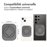 Accezz Support de téléphone EasyLock pour vélo - Rotation à 360° - Universel - Noir