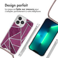 imoshion Coque Design avec cordon Apple iPhone 13 Pro - Bordeaux Graphic