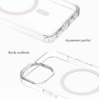 Selencia Coque arrière Rivièra MagSafe avec crochets amovibles Apple iPhone 15 - Transparent